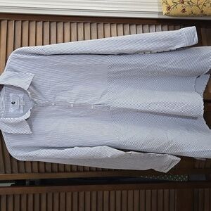 Cupio Blue and White Striped Shirt NWOT